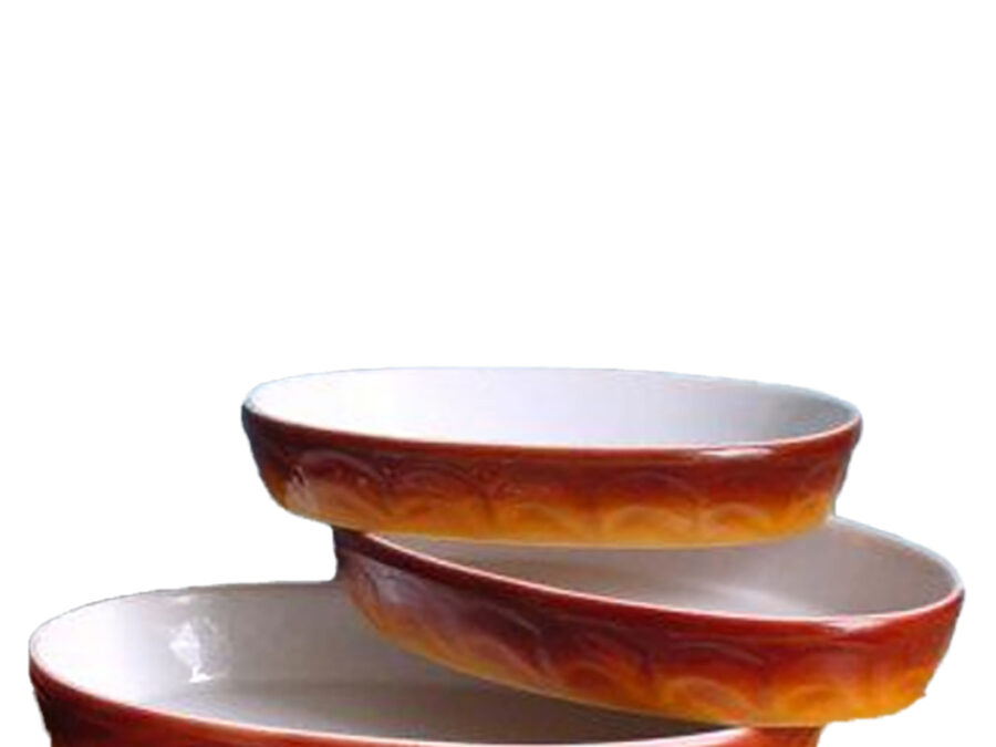 Pyrolith Auflaufform braun