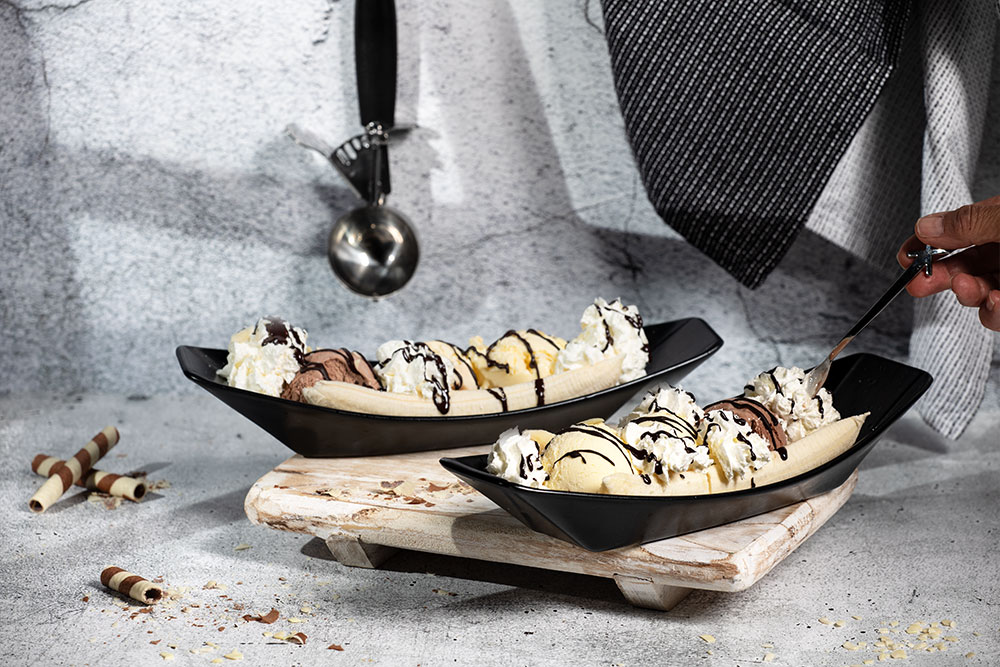 StrEAT Boat 31 cm, schwarz 2er-Set