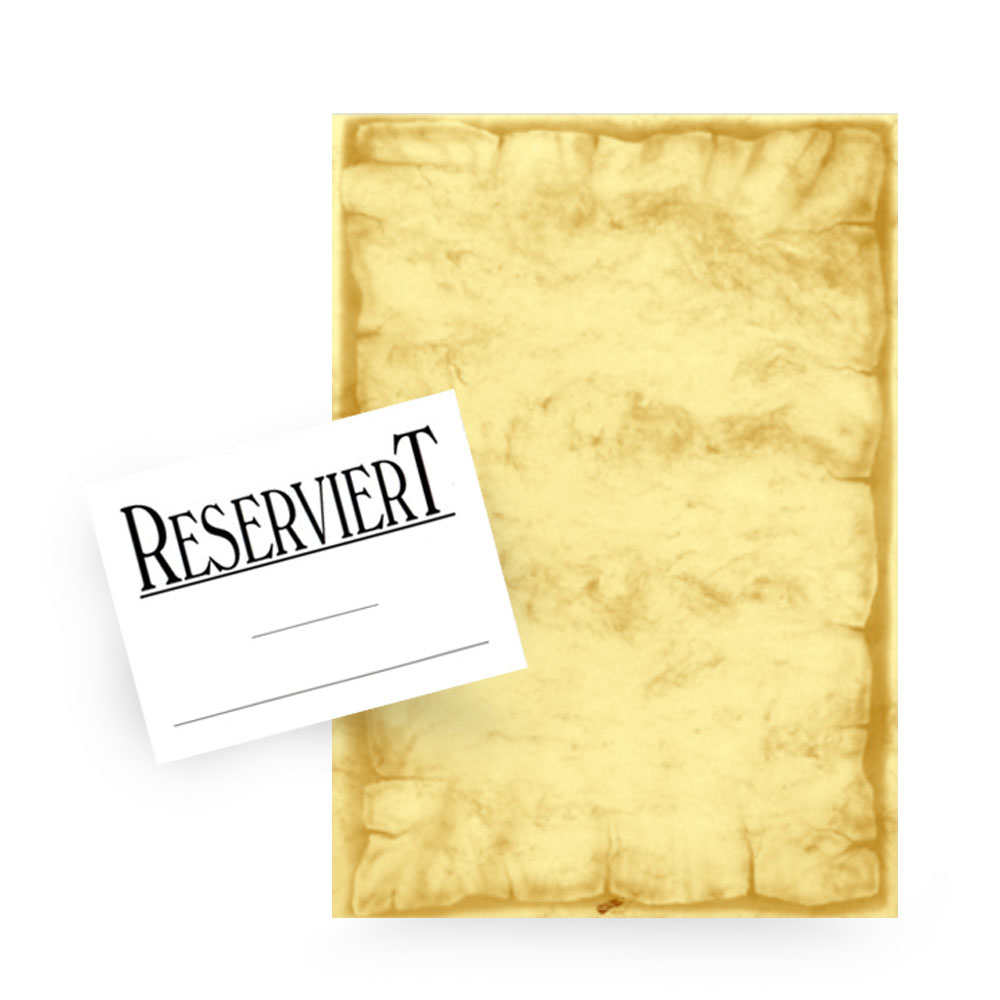 Einlegeblätter, reserviert
