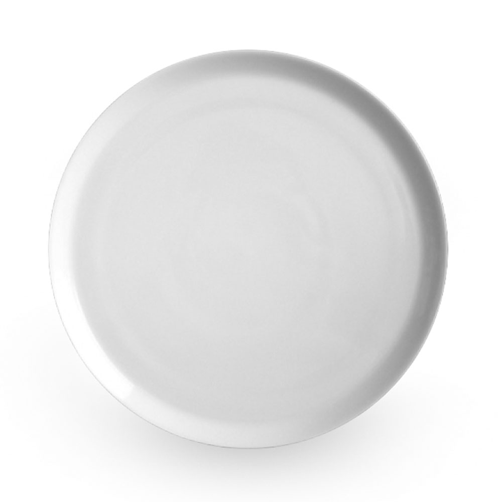 Pizzateller Europa 33 cm, Porzellan weiss