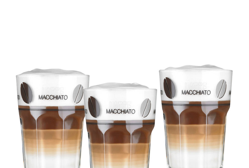 Latte Macchiato Glas „Beans“
