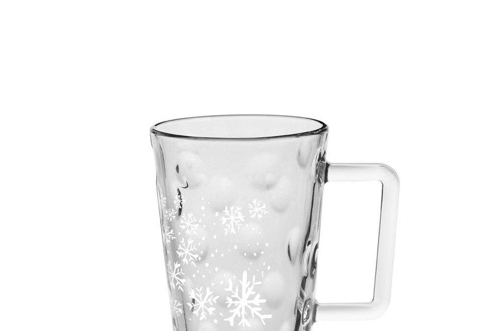 Dubbe Tassel mit „Schneeflocken“ Dekor