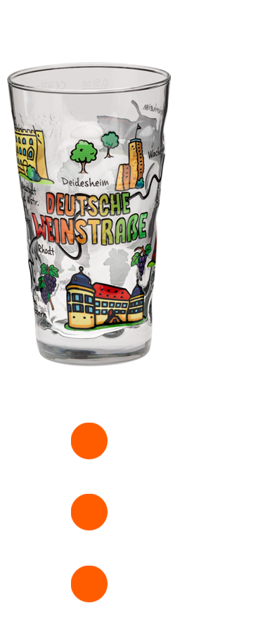 Dubbe mit Deutsche Weinstraße Dekor