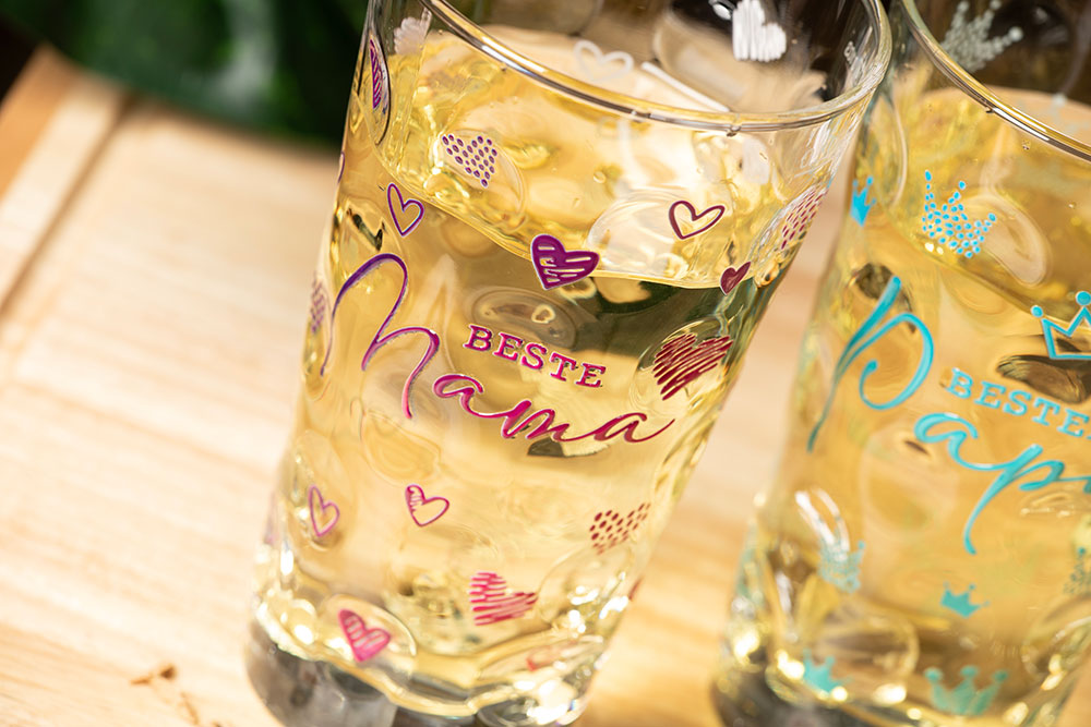 Dubbeglas Beste Mama im Detail