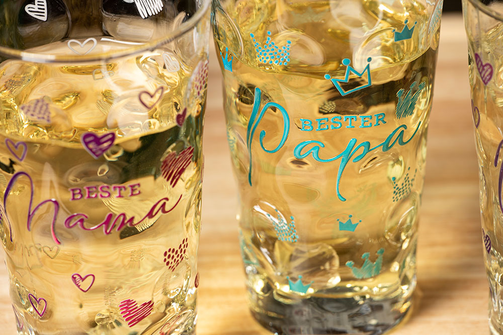 Dubbeglas Bester Papa im Detail