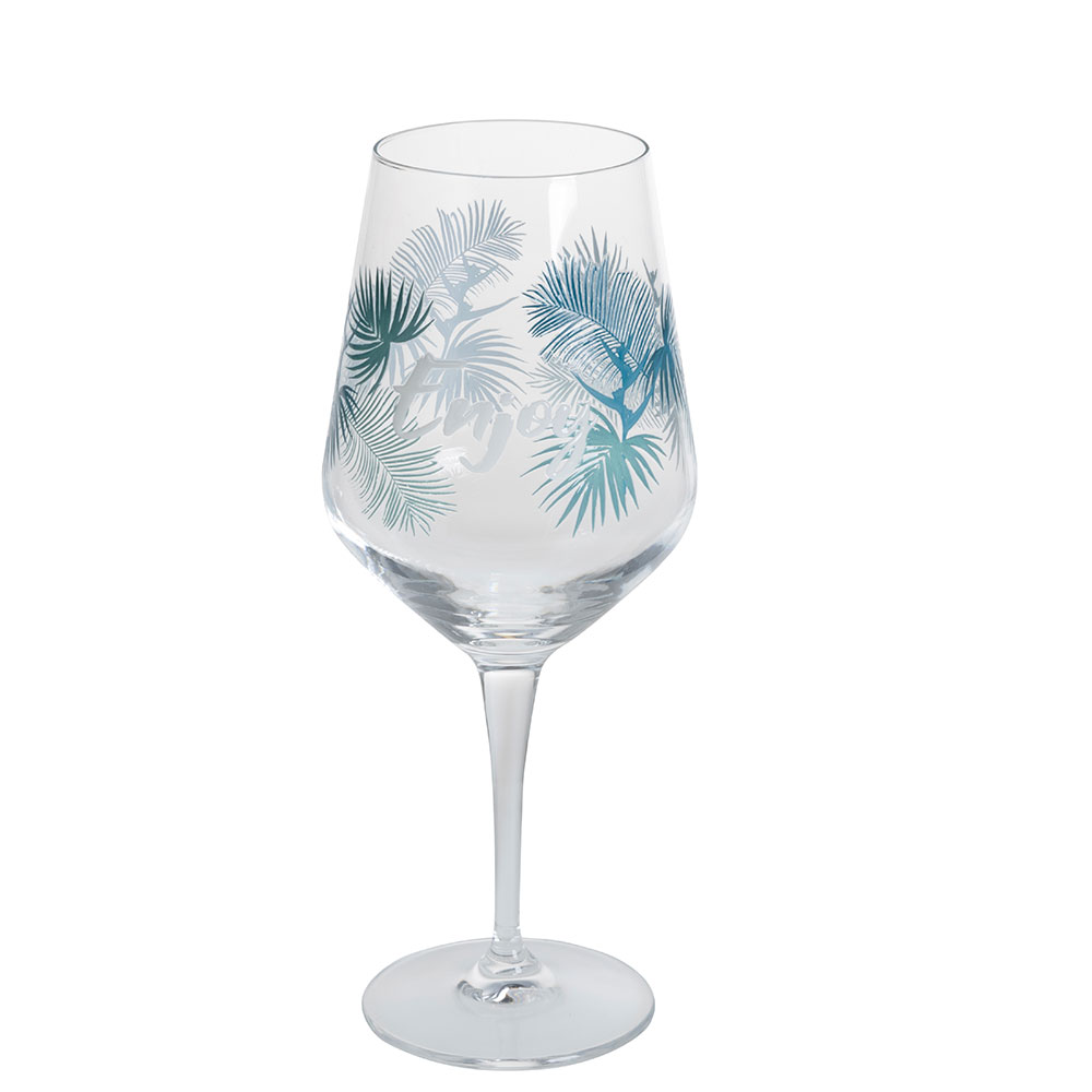 Elektra Glas mit Aufdruck "Enjoy" Elektra Glas mit Aufdruck "Enjoy"