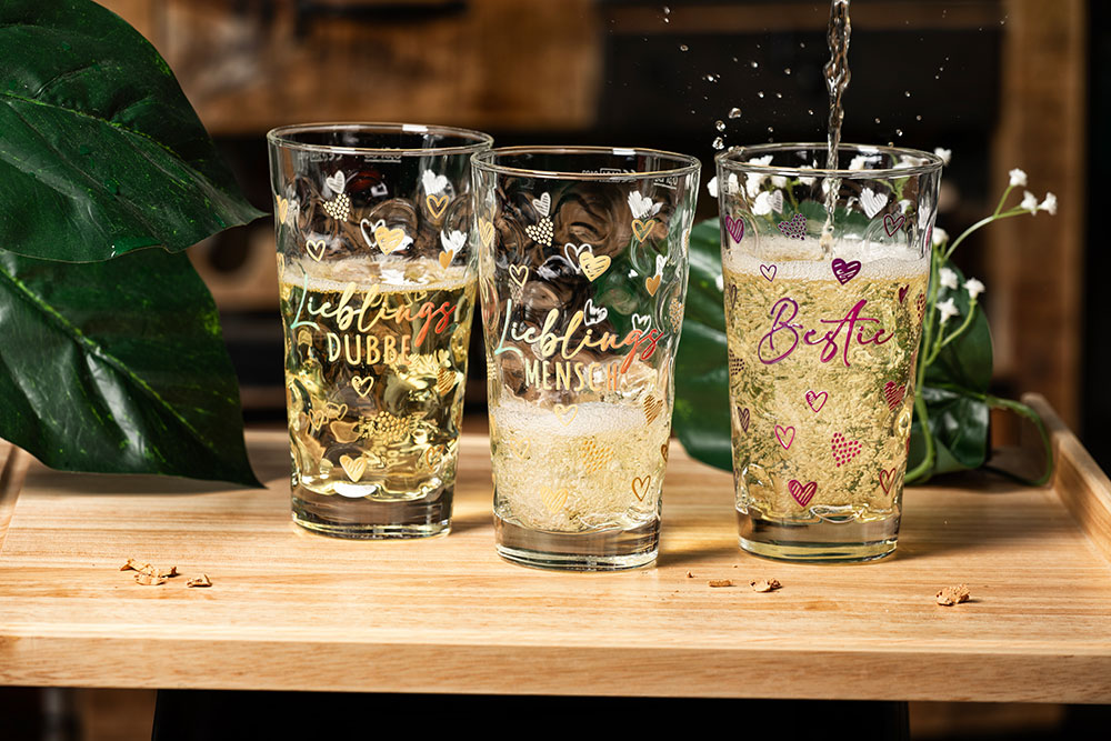 Dubbeglas Lieblings Dubbe, Lieblings Mensch, Bestie