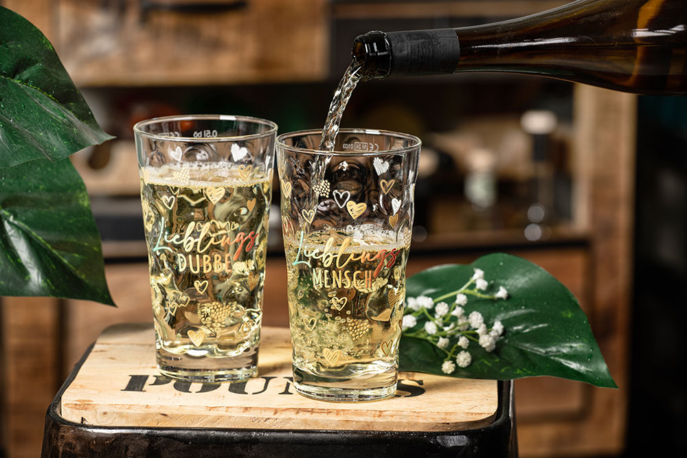 Dubbeglas Lieblings Dubbe, Lieblings Mensch