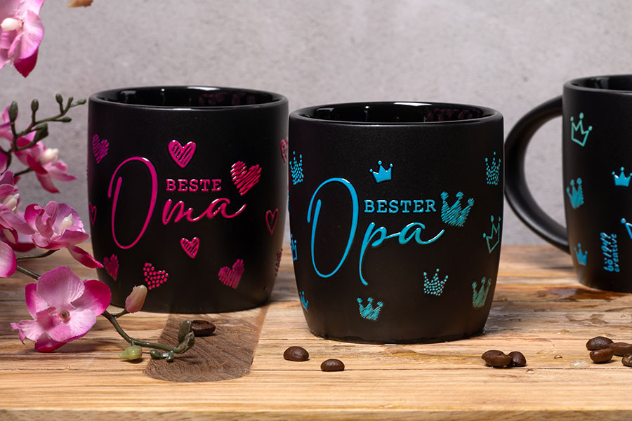 Olivia Tassen mit Dekor