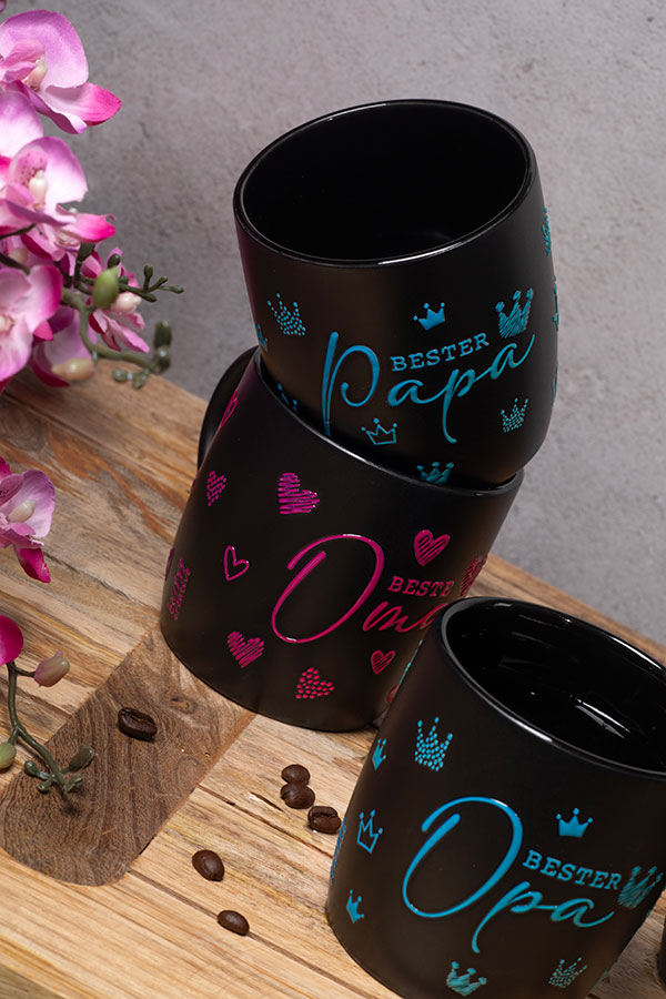 Olivia Tassen mit Dekor