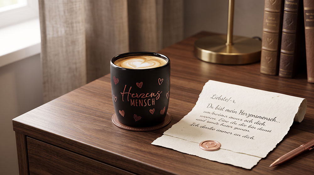 Tasse Olivia Herzens MENSCH